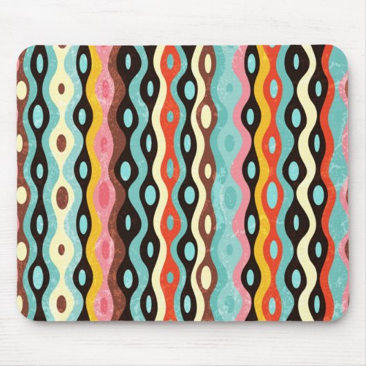 Abstract multicolor-patroon muismat (Voorkant)