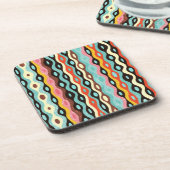 Abstract multicolor-patroon onderzetter (Linkerzijde)