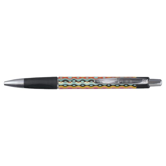 Abstract multicolor-patroon pen (Achterkant)