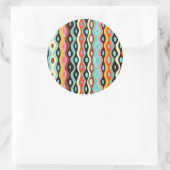 Abstract multicolor-patroon ronde sticker (Tas)