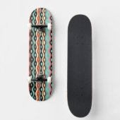 Abstract multicolor-patroon skateboard (Voorkant)