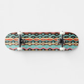Abstract multicolor-patroon skateboard (Horizontaal)