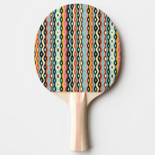 Abstract multicolor-patroon tafeltennisbatje