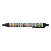 Abstract multicolor-patroon zwarte inkt pen (Bodem)