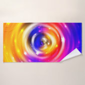 abstract multicolored background. brilliant circle (Serviette de bain)