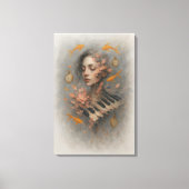 Abstract Music Art | Surreal Piano Canvas Afdruk (Voorkant)