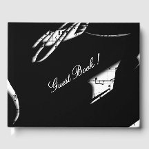 Abstract muziekgastboek