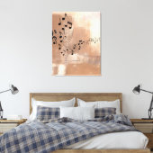 Abstract Muzieknoten Verrekend Canvas (Insitu (Slaapkamer))