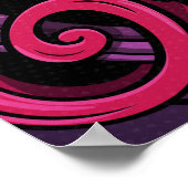 Abstract muziekpatroon poster (Hoek)