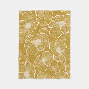 Abstract naadloos bloempatroon. Bloemkwekerij Fleece Deken