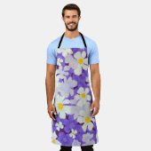 Abstract naadloos  bloempatroon schort (Gedragen)