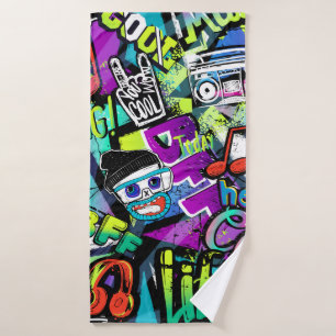 Abstract naadloos cartoon patroon. Herhaald met m Badhanddoek