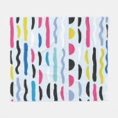 Abstract, naadloos decoratief patroon fleece deken (Voorkant (Horizontaal))