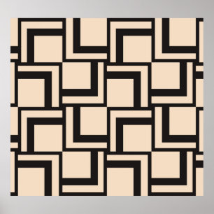 Abstract naadloos geometrisch patroon poster