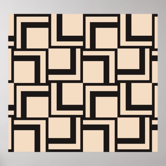 Abstract naadloos geometrisch patroon poster (Voorkant)