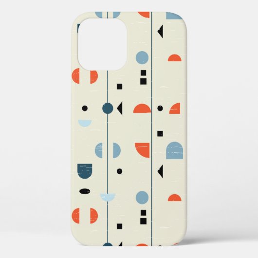 Abstract, naadloos, meetbaar patroon geïnspireerd  Case-Mate iPhone case (Achterkant)