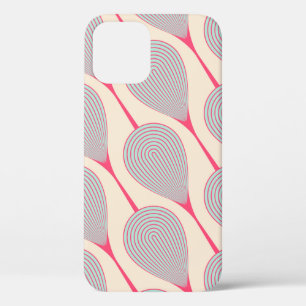 abstract naadloos met gestileerde bloemknoppen iPhone 12 hoesje