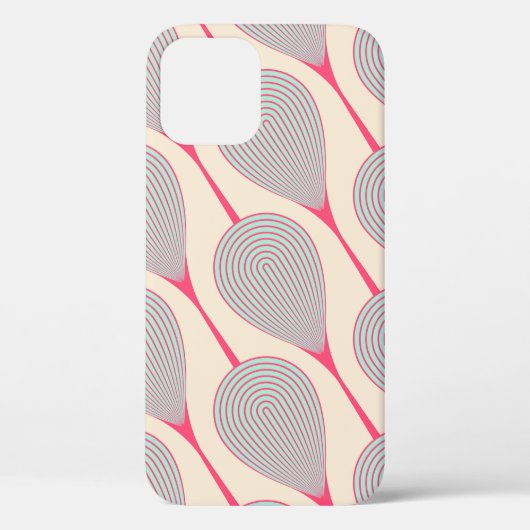abstract naadloos met gestileerde bloemknoppen Case-Mate iPhone case (Achterkant)