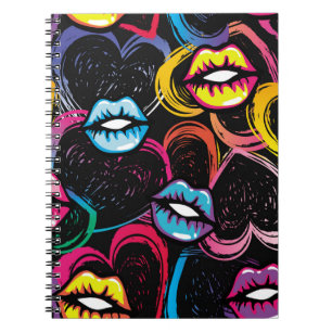 Abstract naadloos mode patroon. Schoonheidsstijl Notitieboek
