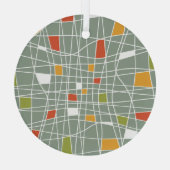 Abstract naadloos: modern patroonontwerp. glas ornament (Achterkant)