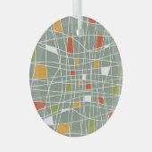 Abstract naadloos: modern patroonontwerp. glas ornament (Voorkant Rechts)