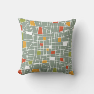 Abstract naadloos: modern patroonontwerp. kussen