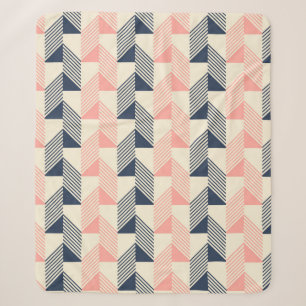 Abstract naadloos patroon in aangename retro kleur sherpa deken