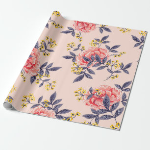 Abstract naadloos patroon met bladeren en cadeaupapier