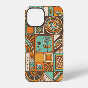 Abstract naadloos patroon met geometrische element iPhone 12 hoesje