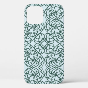 Abstract naadloos patroon met stadselementen iPhone 12 hoesje
