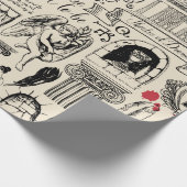 Abstract naadloos patroon op het thema van het the cadeaupapier (Hoek)