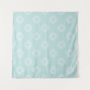 Abstract naadloos patroon van Powder Blue-kleurbac Wandkleed