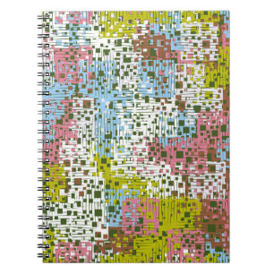 Abstract naadloos patroon. Verf van de lente Notitieboek