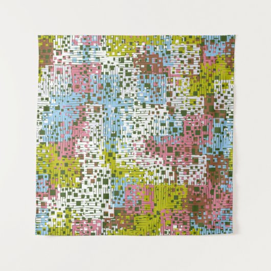 Abstract naadloos patroon. Verf van de lente Wandkleed (Voorkant)