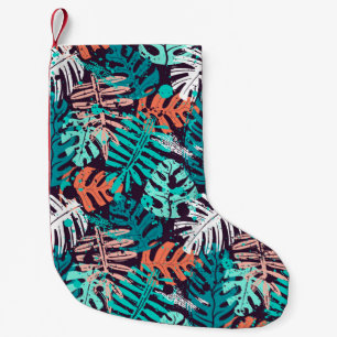 Abstract naadloos tropisch bladeren. Creativ Kleine Kerstsok
