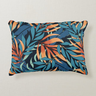 Abstract naadloos tropisch patroon met pastelpla accent kussen