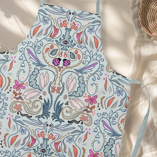 Abstract Nature Illustrated All-over Pattern Schort