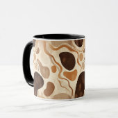 Abstract Nature Motif Mug – Soft Organic Elements Mok (Voorkant links)