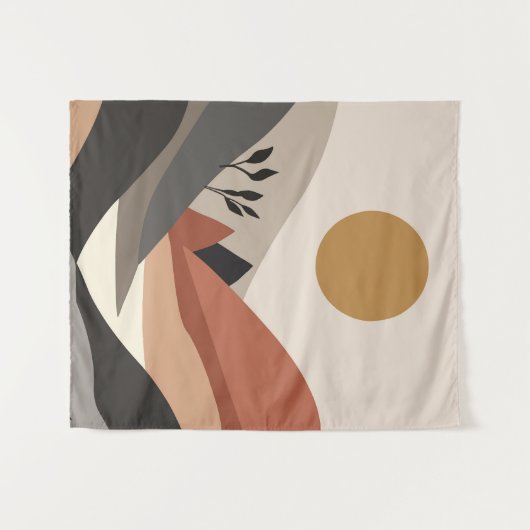 Abstract natuur landschap wandkleed (Voorkant (horizontaal))