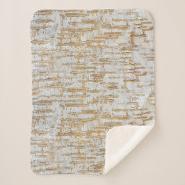 Abstract natuurlijk boomschors sherpa deken