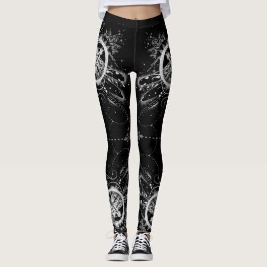 Abstract navigatiepatroon leggings (Voorkant)