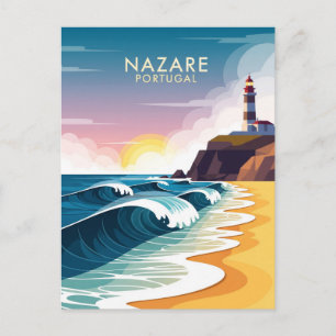 Abstract Nazare Portugal Briefkaart