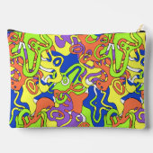 Abstract Neon Doodle Maze Pattern Etui (Achterkant)
