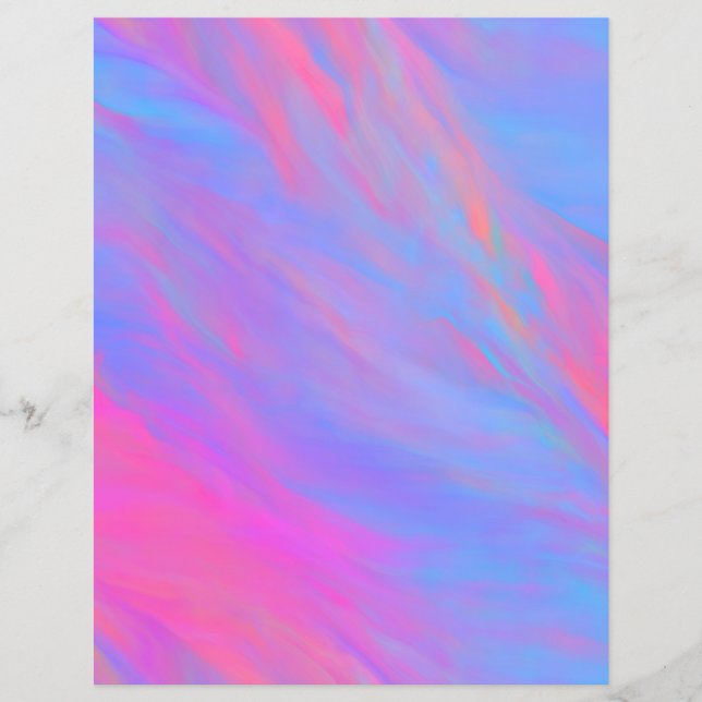 Abstract Neon Ink Flow Scrapbook paper (Voorkant)