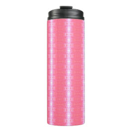 Abstract Neon Roze Verticale Strepen Grafisch Patr Thermosbeker