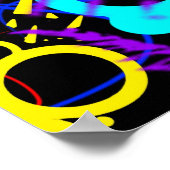 Abstract neonspionagemodern poster (Hoek)