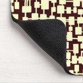 Abstract netwerk - Cream on Dark Brown 330000 Muismat (Hoek)