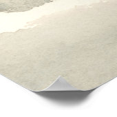 Abstract neutraal Blush roze Waterverf Landschap Poster (Hoek)