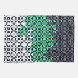 Abstract Neutrois Pride Vlag Theedoek