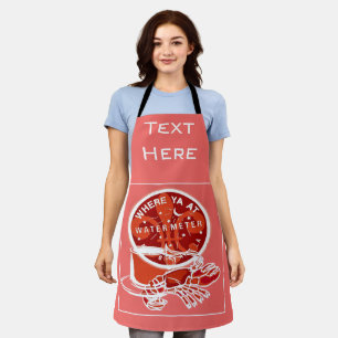 Abstract New Orleans Design tekst toevoegen, Schor Schort